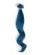 Blau-Farbeband Indisch Remy Haar Clip In Hair Extensions CD009