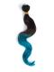 Schwarz nach Blau-Farbeband Bunte Ombre Clip In Hair Extensions CD015