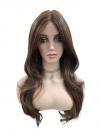 Sehr lange synthetische Perücke in Zimtbraun (Lace Part) DLP018
