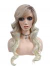 Blond Ombre Perücke mit Baby Pony Synthetisch natürlich stilvoll (Basic Kappe) DBK022