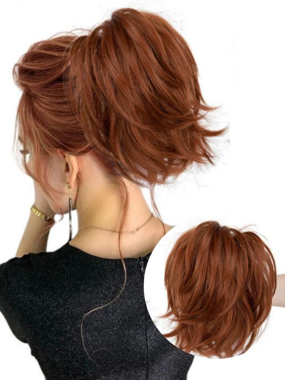 Synthetischer Klauenclip Pferdeschwanz Haarteil DIY Dutt Haarverlängerung HE007