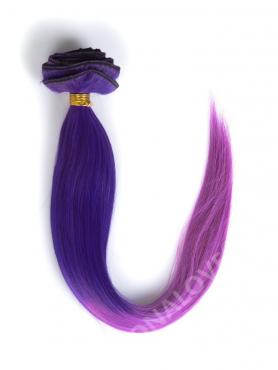 Lila und Lavendel Bunte Ombre Clip In Hair Extensions CD014
