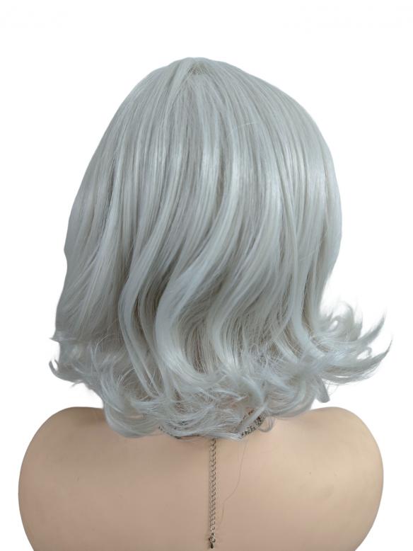 Synthetische Perücke in Weißblond (Lace Part) DLP049