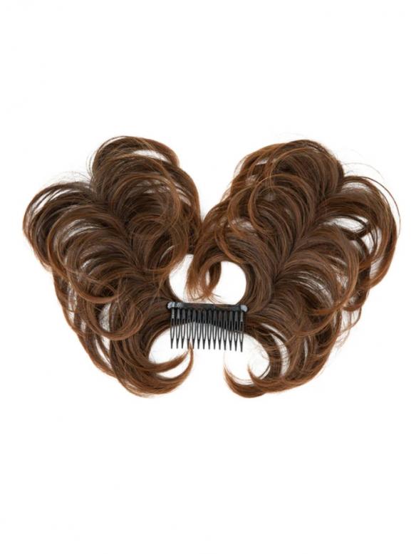 Haarteil im Messy-Bun-Stil mit Seitenkamm – zum Einklippen HE011