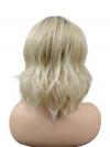 Bob Kunsthaart Perücke in Weißblond mit Pony DLP069