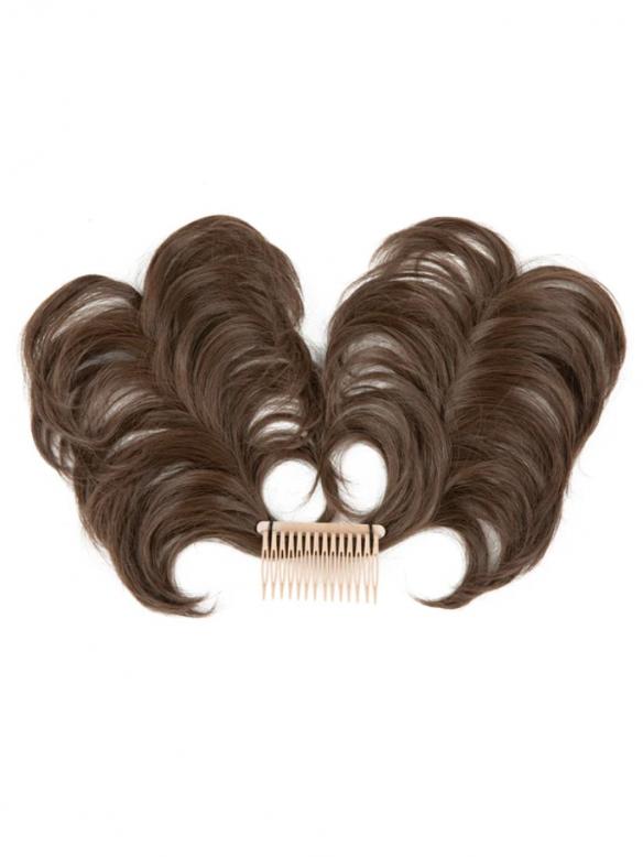 Haarteil im Messy-Bun-Stil mit Seitenkamm – zum Einklippen HE011