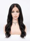 100% Echthaar  Lange Body Wave Perücke mit Lace Zeitloser Klassiker Natürliche Haarlinie für Damen EH066