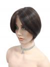 Natürlich Schwarz-Braun Bubikopf Synthtische Perücke (MOMO TOP) DMT001