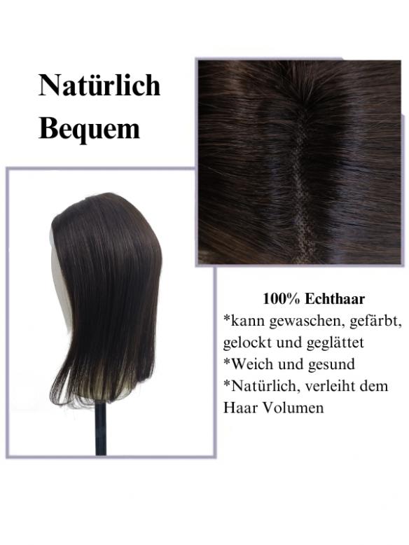  5” x 6” Flott Mono Top 100% Echthaar Topper TP009