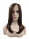 Warmes Braun Goldblond lange glatte Synthetische Perücke(Lace Part) DLP022