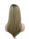 Blonde Ombre mit Highlights Synthetische Perücke (Lace Part) DLP008
