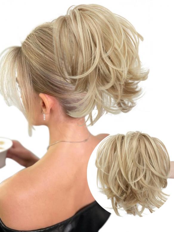 Synthetischer Klauenclip Pferdeschwanz Haarteil DIY Dutt Haarverlängerung HE007