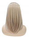 Glatte stufige Kunsthaarperücke in Blond Mix mit dunklem Ansatz (Pre-Cut Lace) DLP075