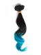 Schwarz nach Blau-Farbband Bunte Ombre Clip in Hair Extensions CD010