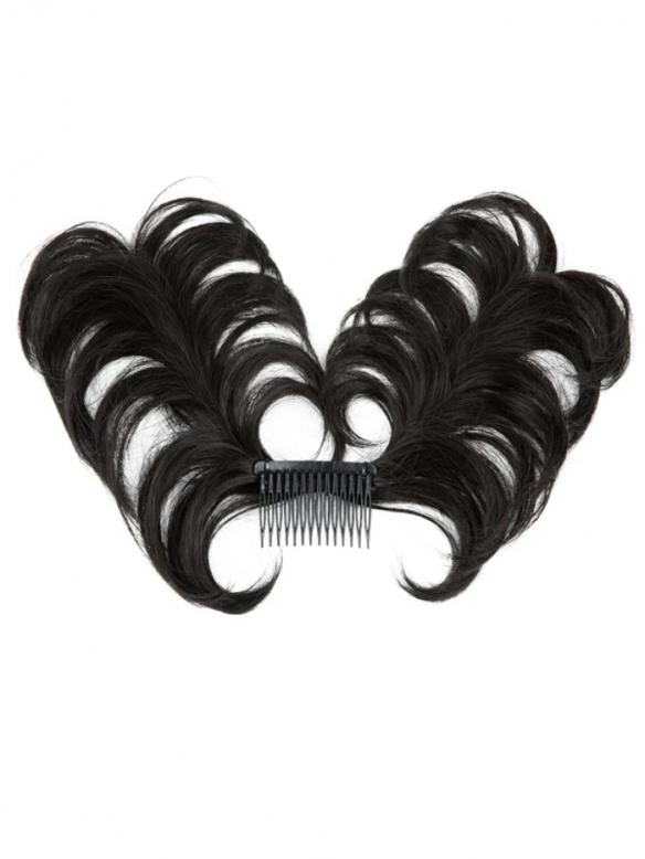 Haarteil im Messy-Bun-Stil mit Seitenkamm – zum Einklippen HE011