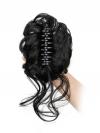  Lockiges Dutt-Haarteil mit Haarkralle – Voluminöser Messy Bun Look HE003