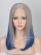 Gerade Ombre Bunte Bubiköpfige Synthetische Lace Front Perücke-SNY-035