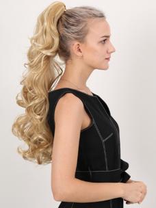 55cm-Ponytail-Haarteil mit Haarkralle – Lockiger Look zum Einklemmen SE004