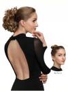 Kurzes Lockiges Dutt Haarteil Messy Bun Look HE005