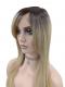 Blonde Ombre mit Highlights Synthetische Perücke (Lace Part) DLP008