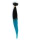 Schwarz nach Blau-Farbband Bunte Ombre Clip in Hair Extensions CD010