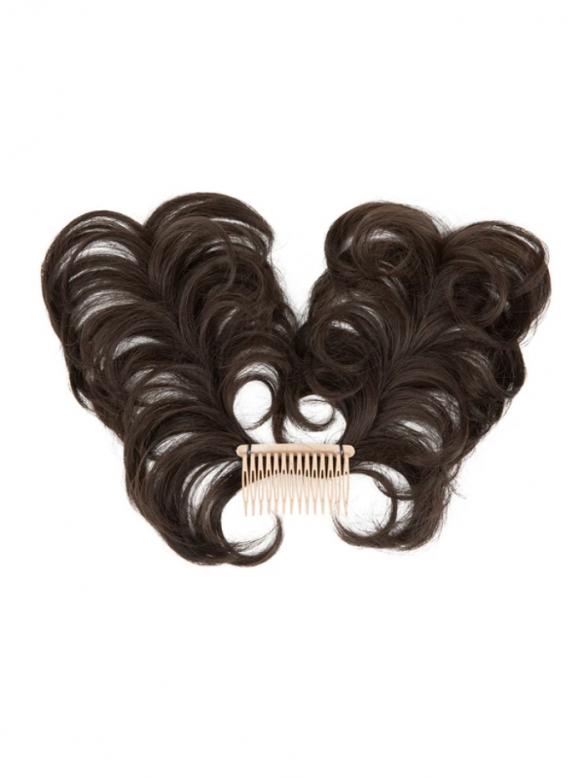 Haarteil im Messy-Bun-Stil mit Seitenkamm – zum Einklippen HE011