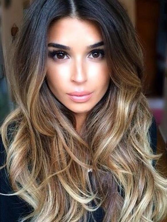 Neue Ankunft Schwarz Ombre Blond Highlight Lace Front Echthaar Perücke HH015