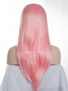 Rosa Hüftlänge Gerade Synthetische Lace Perücke-SNY011