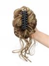  Lockiges Dutt-Haarteil mit Haarkralle – Voluminöser Messy Bun Look HE003
