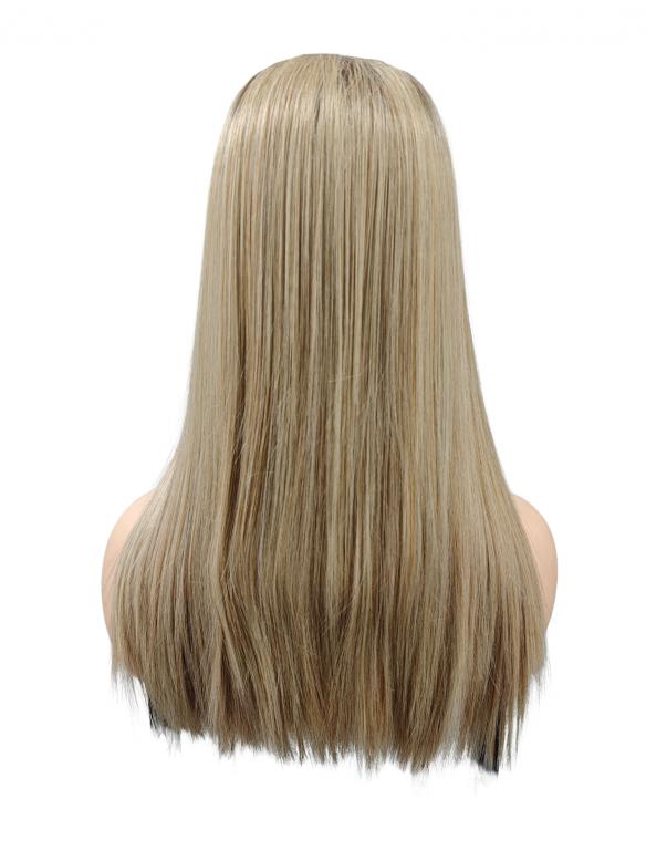50cm glatte Kunsthaar Perücke in Mix Blond DLP068