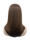Warmes Braun Goldblond lange glatte Synthetische Perücke(Lace Part) DBK042