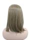 Faszinierende schulterlange Perücke in grünstichigem Dunkelblond aus hochwertigem Synthetik (Lace Part) DLP021