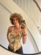 Lockige synthetische Perücke in Kupferrot im stilvollen Retro- und modernen Fashion-Look (Basis-Kappe) DBK017