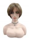 Synthetische Perücke im sanften süßbraunen Bob-Schnitt (Basis Kappe) DBK003