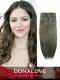 Aschbraun Donalovehair Echthaar Extensions mit Clips SD010