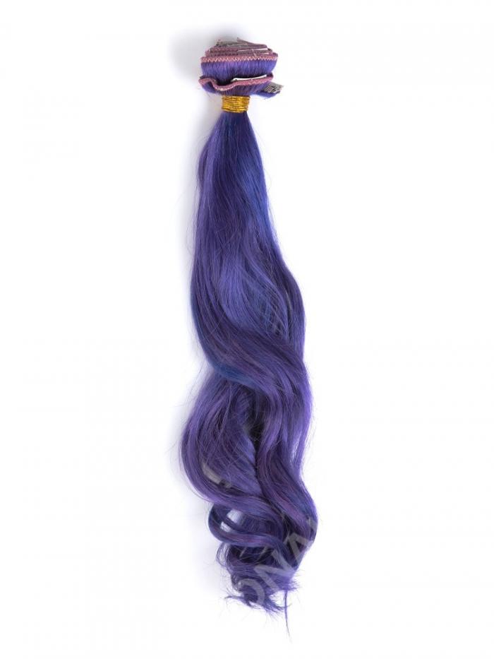Lila Farbe Indisches Haar Clip In Hair Extensions CD005