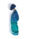 Blau nach Grau-Farbeband Bunte Indisch remy clip in hair extensions CD012