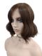 Warmbraune gewellte gestufte Synthetische Perücke (Lace Part) DLP024