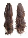 55cm-Ponytail-Haarteil mit Haarkralle – Lockiger Look zum Einklemmen HE004