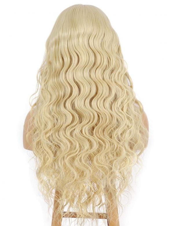 Blonde Lange Wellige Synthetische Lace Front Perücke SNY091