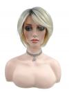 Coole goldblonde kurze synthetische Perücke (Basis kappe) DBK014