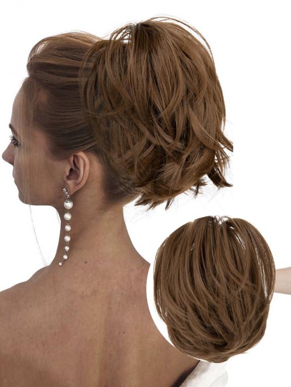 Synthetischer Klauenclip Pferdeschwanz Haarteil DIY Dutt Haarverlängerung HE007