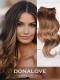 Zwei Farben Ombre indisch remy clip in hair extensions OD002