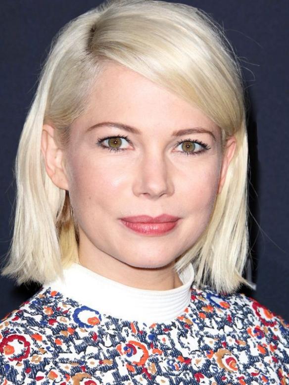 Weißblonde kurze Bubiköpfige Lace Front Echthaar Perücke HH038