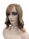Blonde schulterlange gewellte synthetische Perücke (Lace Part) DLP025