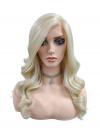 Gewellte Synthetische in Naturblond (Lace Part) DLP055