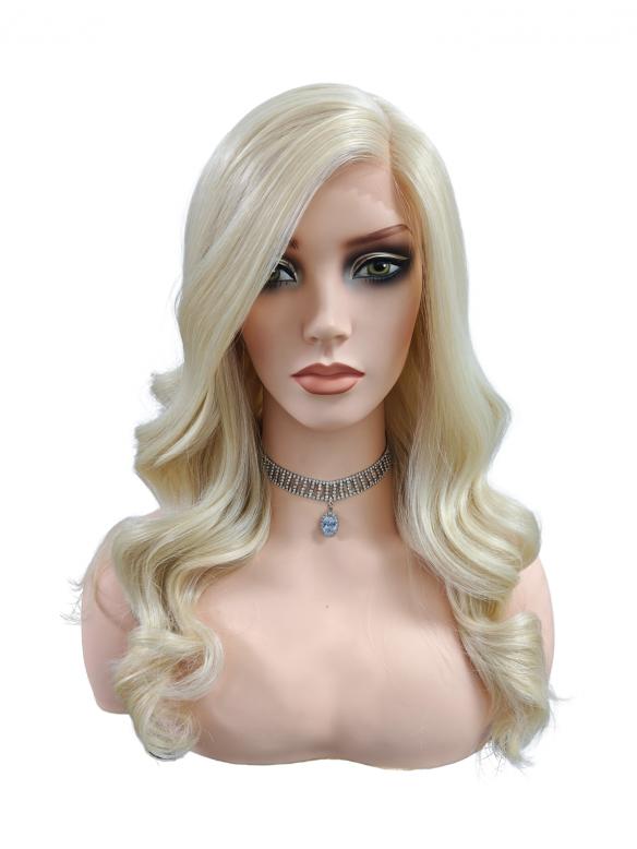 Gewellte Synthetische in Naturblond (Lace Part) DLP055