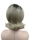 Blond Ombre mit leichtem Wellen Synthetische Perücke (Lace Part) DLP003