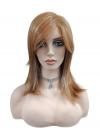 Elegante kupferrote synthetische Perücke (Basis Kappe) DBK007