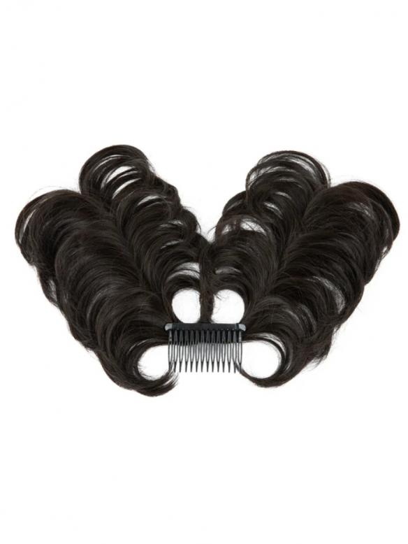 Haarteil im Messy-Bun-Stil mit Seitenkamm – zum Einklippen HE011